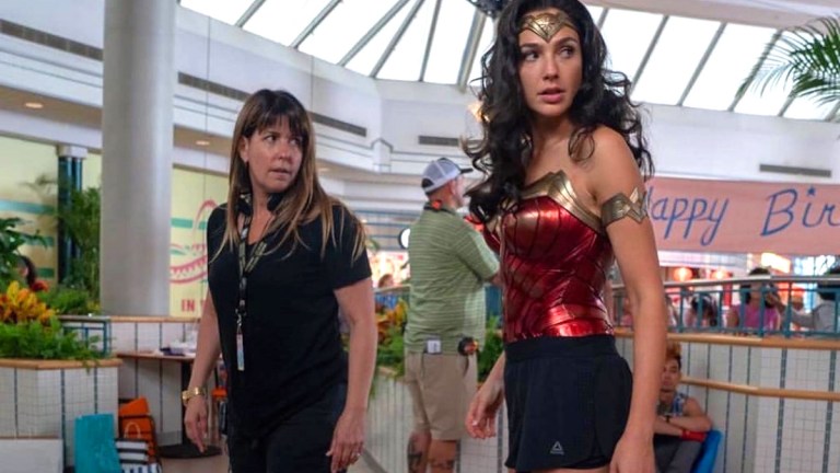 Patty Jenkins on the set of Wonder Woman 1984