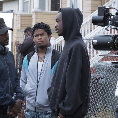 Joe Robert Cole, Isaiah John, Ashton Sanders On The Set of All Day and a Night