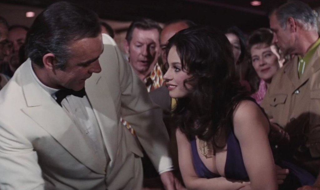 Sean Connery and Lana Wood in Diamonds are Forever