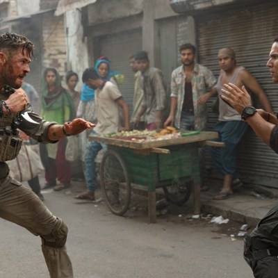 Chris Hemsworth and Randeep Hooda in Extraction