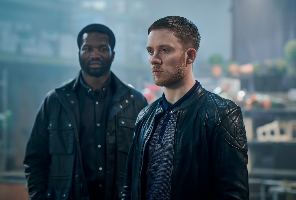 Joe Cole and Sope Dirisu in Gangs of London