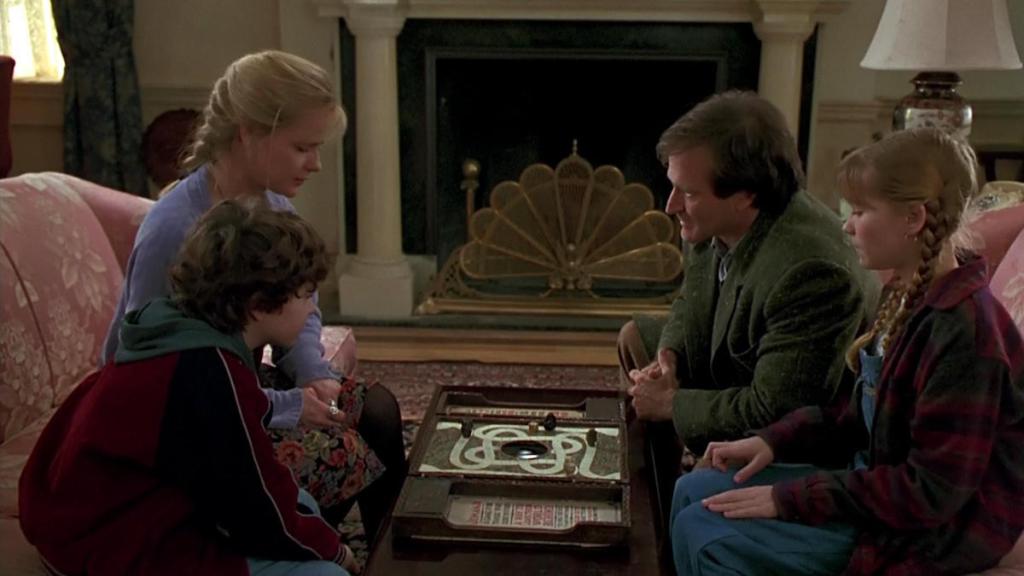 Robin Williams and Kirsten Dunst in Jumanji (1995)
