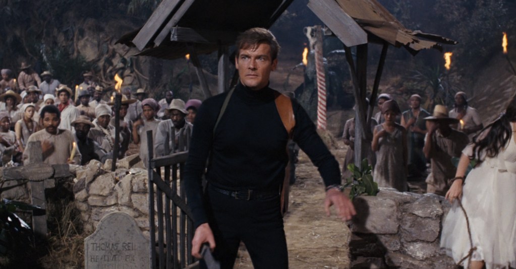 Roger Moore in Live and Let Die