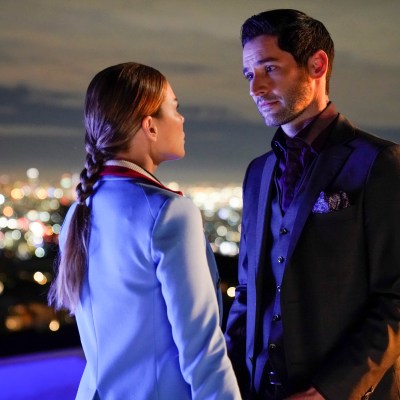 Tom Ellis And Lauren German In Lucifer