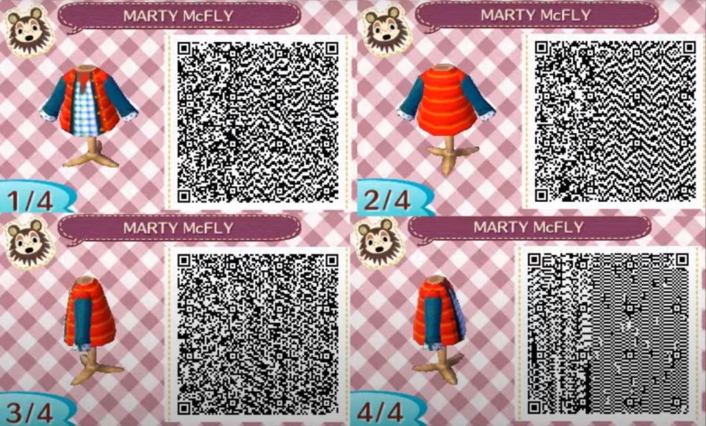 Animal Crossing QR Codes - Marty McFly ‘80s Outfit
