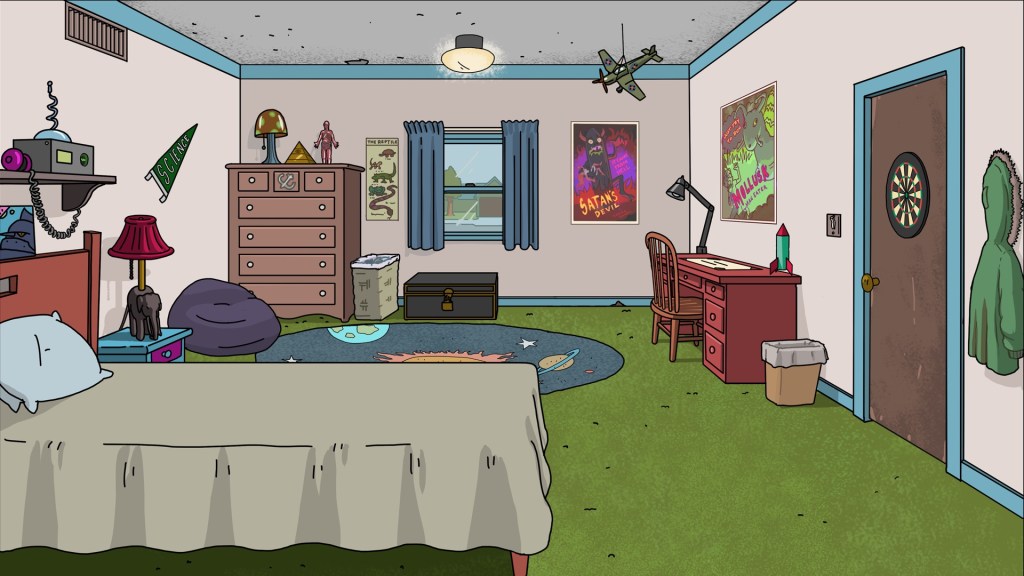 Rick and Morty Zoom Backgrounds Bedroom