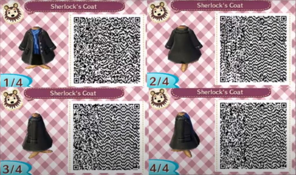 Animal Crossing QR codes - Sherlock Coat