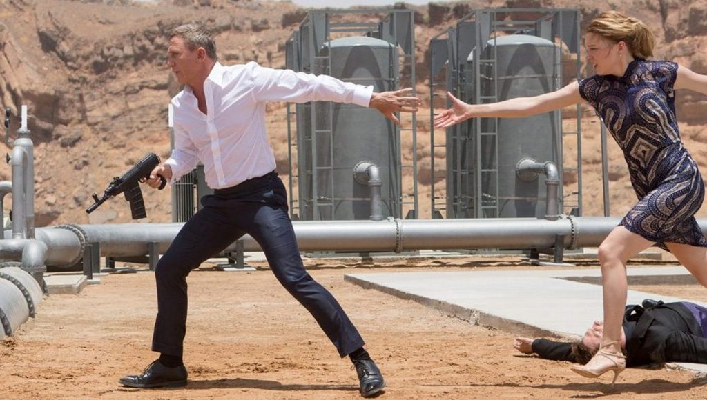 Daniel Craig and Lea Seydoux in Spectre