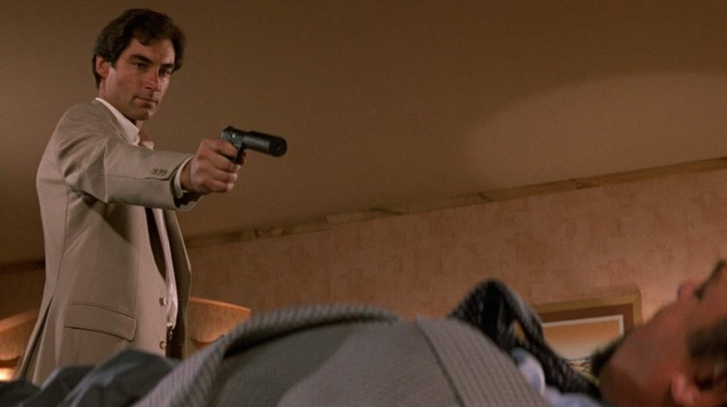 Timothy Dalton in The Living Daylights