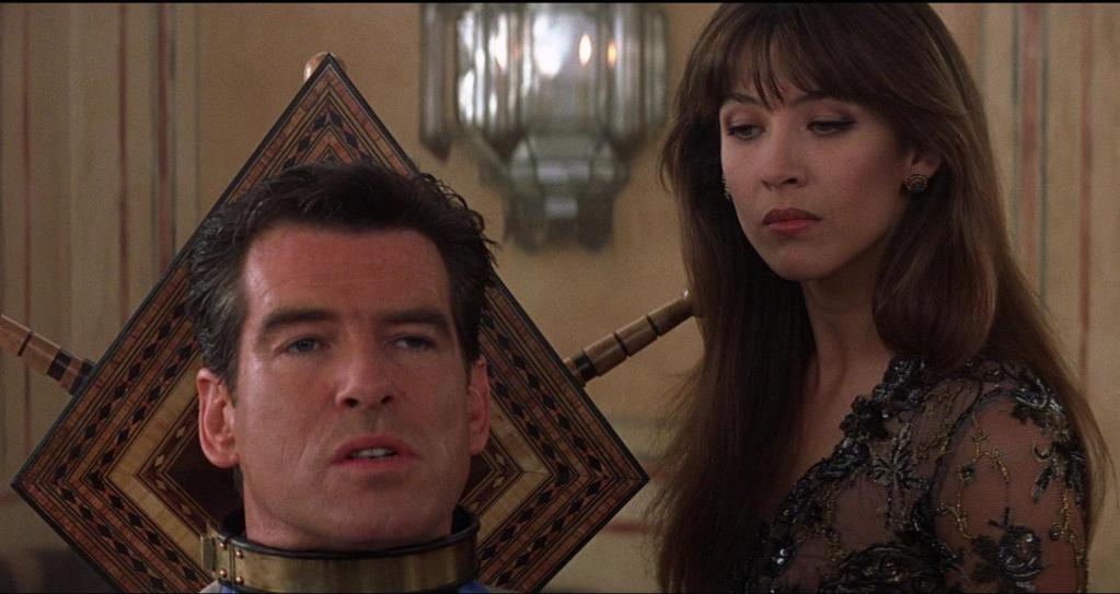 Pierce Brosnan and Sophie Marceau in The World is Not Enough