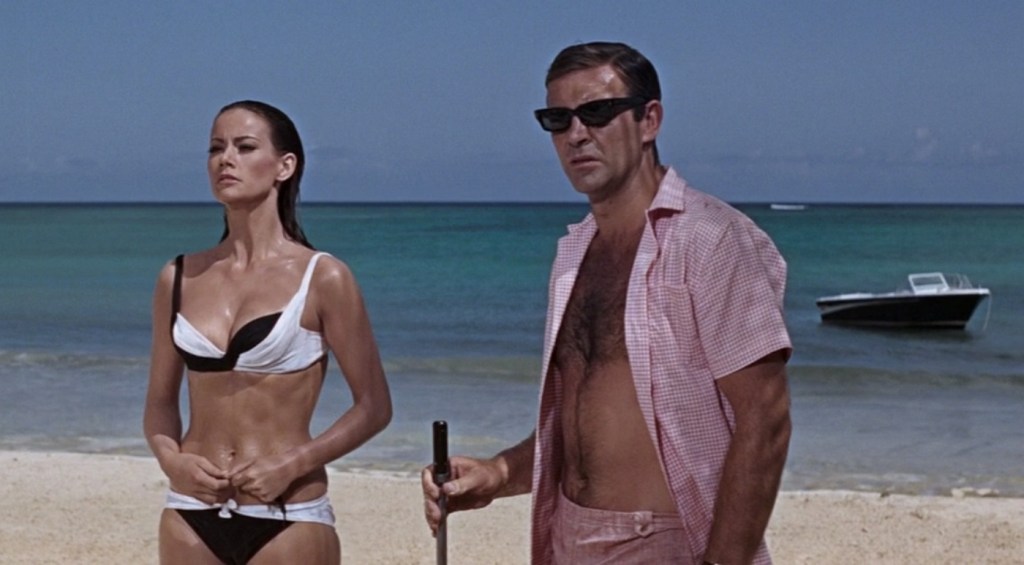 Claudine Auger and Sean Connery in Thunderball