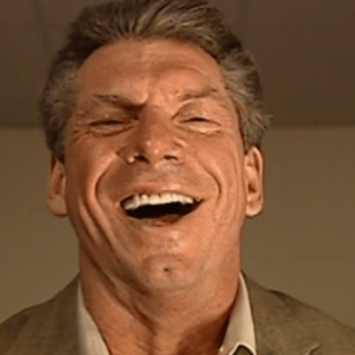 WWE's Vince McMahon laughing