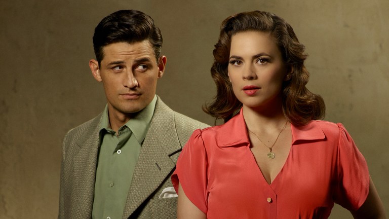 Enver Gjokaj and Hayley Atwell on Agent Carter