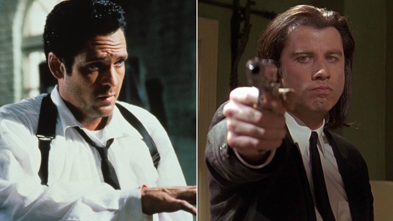 Michael Madsen in Reservoir Dogs, and John Travolta in Pulp Fiction