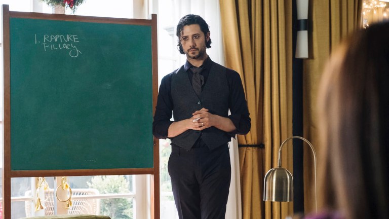 Eliot by chalkboard in The Magicians