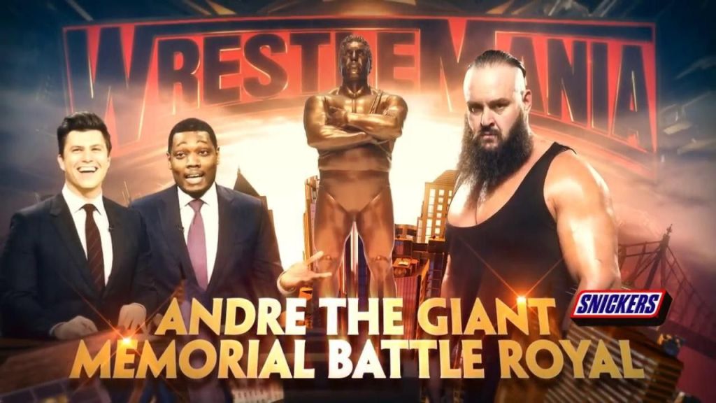 WWE WrestleMania 35 Men's Battle Royal featuring Colin Jost and Michael Che