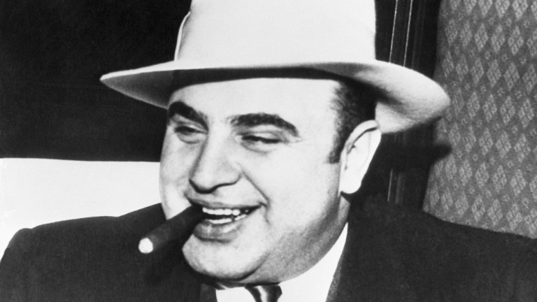 Al Capone with a Cigar