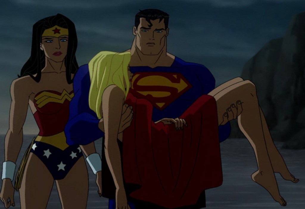Superman and Wonder Woman in Superman/Batman: Apocalypse (2010)