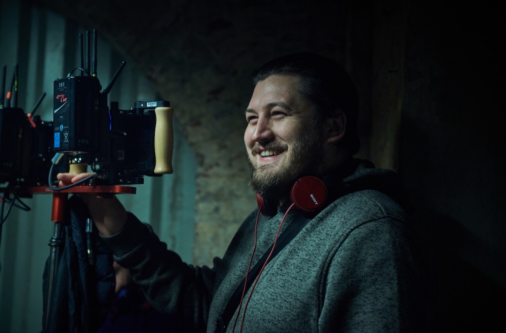 Gareth Evans on set of Gangs Of London