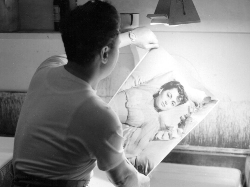 George Hurrell Looking at Olivia de Havilland
