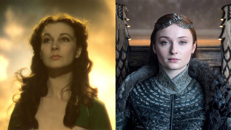 Sansa Stark and Scarlett O'Hara in Game of Thrones and Gone with the Wind