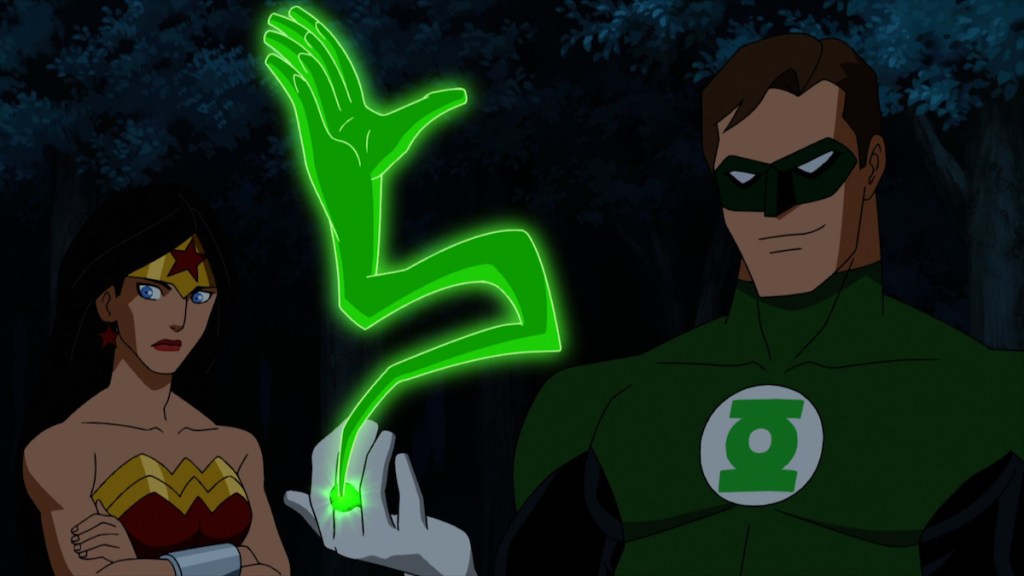 Green Lantern and Wonder Woman in Justice League: Doom (2012)