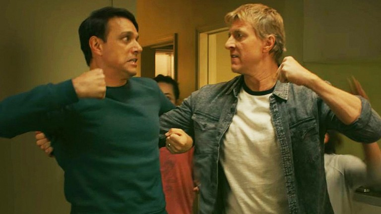 Ralph Macchio and William Zabka on Cobra Kai