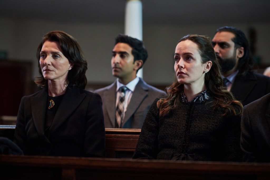 Michelle Fairley and Valene Kane in Gangs of London