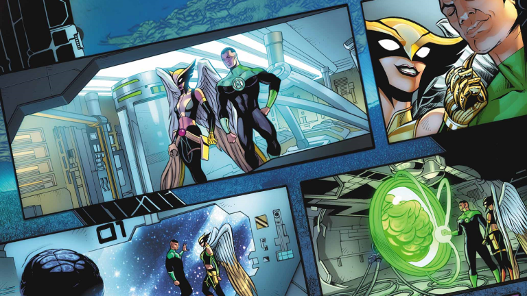 John Stewart Green Lantern and Hawkgirl