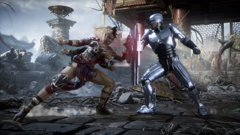 Sheeva vs. RoboCop from Mortal Kombat 11: Aftermath