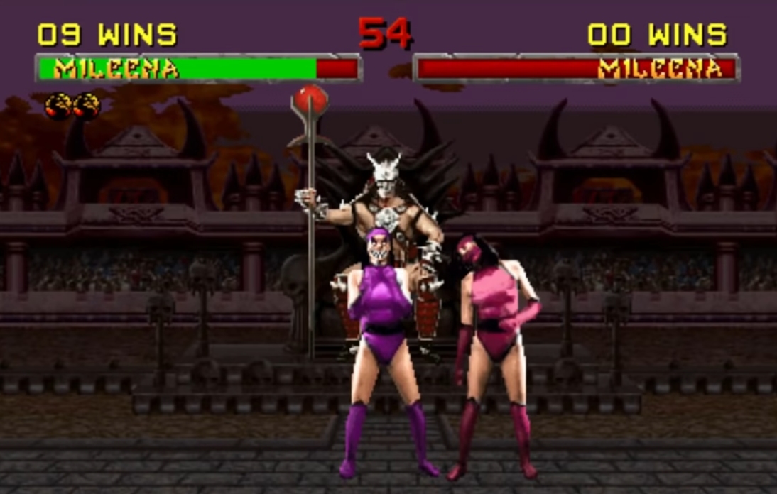 Mileena's Fatality from Mortal Kombat II