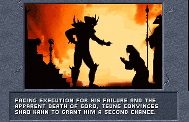 Shao Kahn and Shang Tsung in Mortal Kombat II