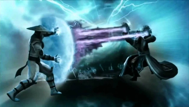 Raiden vs. Shinnok in Mortal Kombat 4
