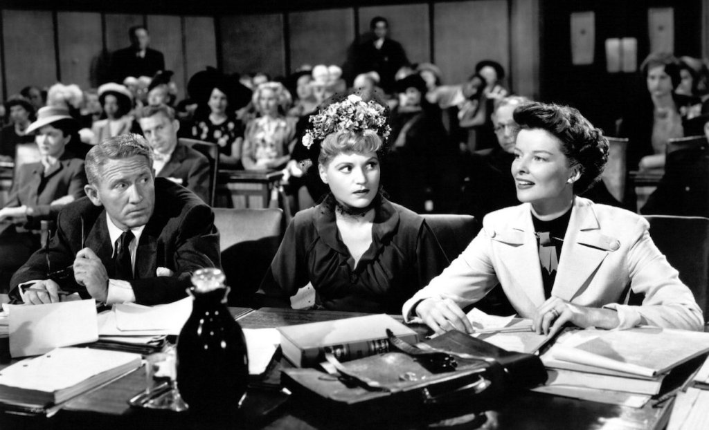 Spencer Tracy and Katharine Hepburn in Adam's Rib