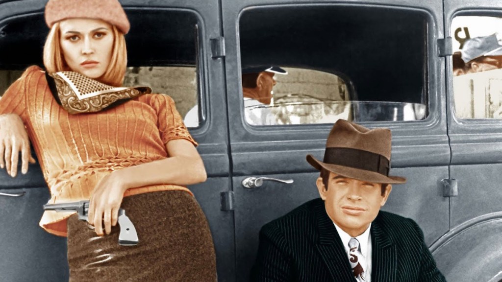 Faye Dunaway and Warren Beatty in Bonnie & Clyde