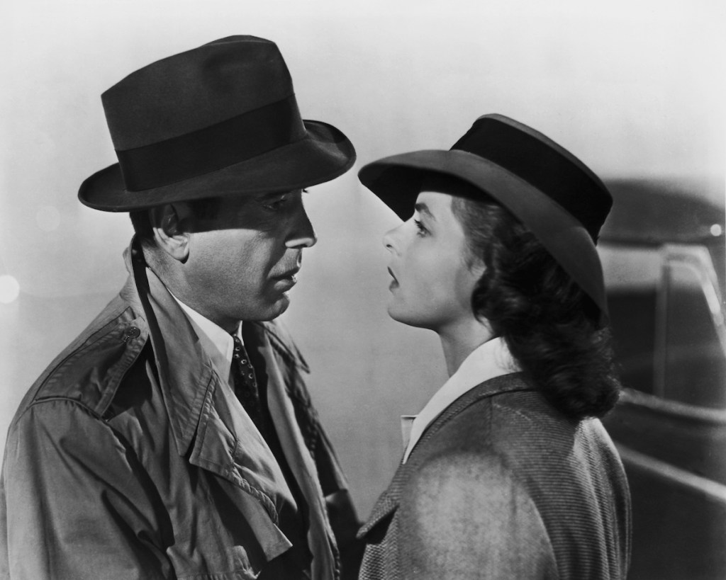 Humphrey Bogart and Ingrid Bergman in Casablanca