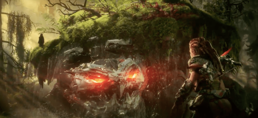 Giant mechanical turtle in Horizon Forbidden West