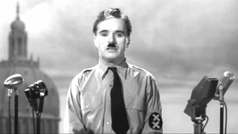 Charlie Chaplin in The Great Dictator