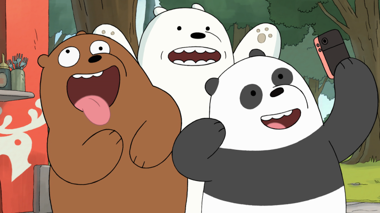 Grizz, Panda, and Ice Bear in the We Bare Bears Movie