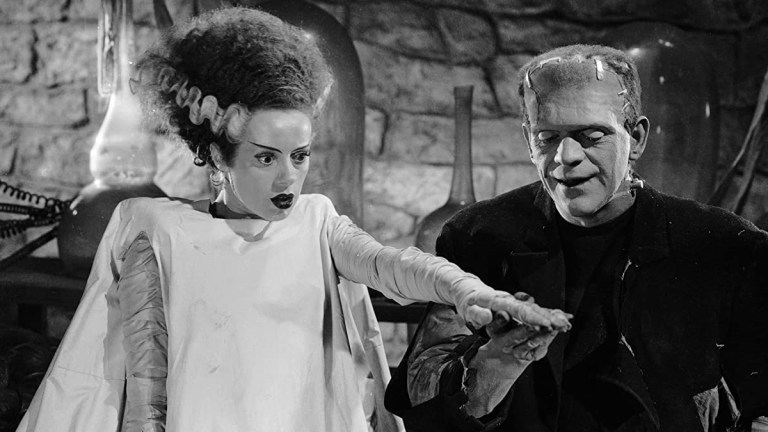 Elsa Lanchester and Boris Karloff in Bride of Frankenstein