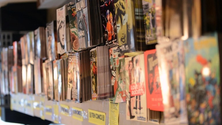 Comic Book Store Shelves