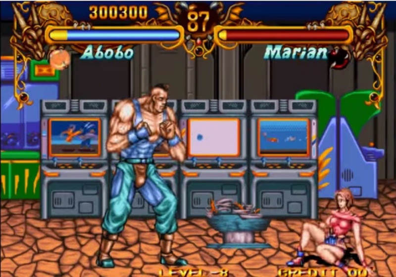 Double Dragon (Neo Geo/Arcade) - Abobo - PLAYTHROUGH