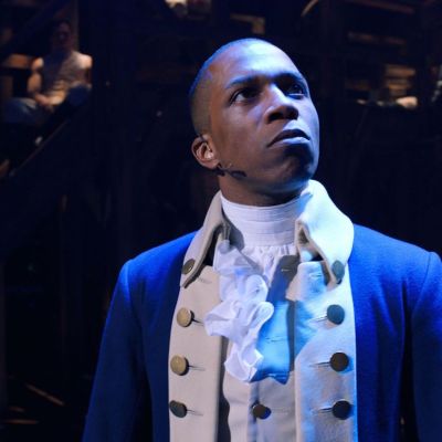 Leslie Odom Jr as Aaron Burr in Hamilton