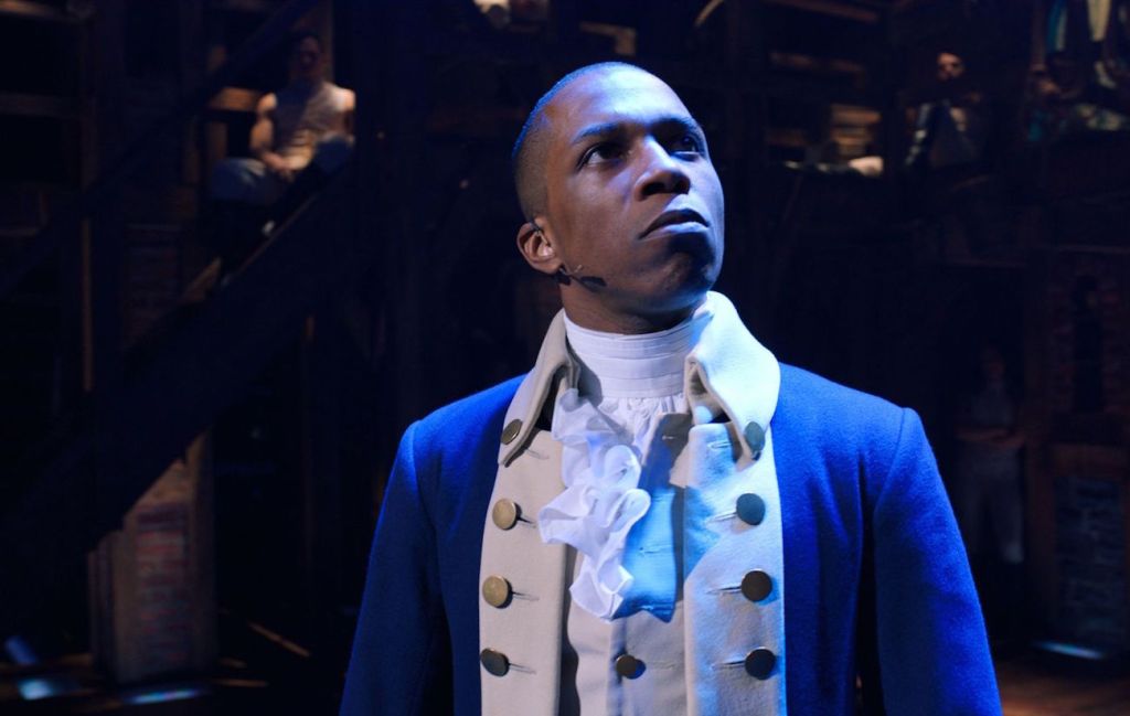 Leslie Odom Jr as Aaron Burr in Hamilton