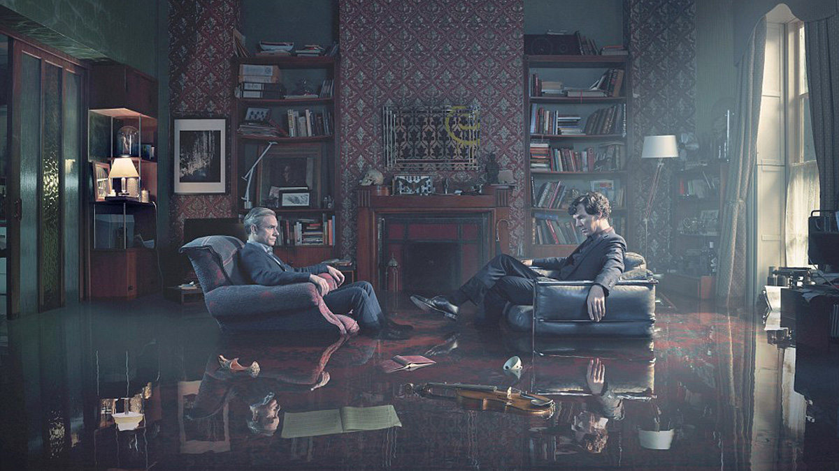 Sherlock 10th Anniversary Behind The Scenes Set Secrets Den Of Geek