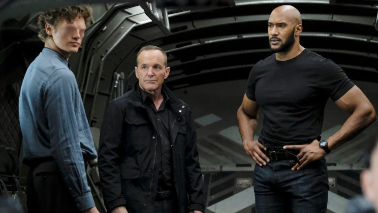 Gordon, Coulson, and Mack in Agents of SHIELD