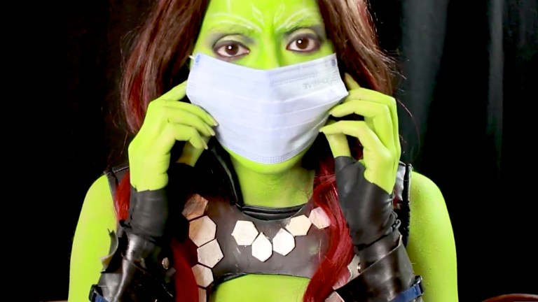 Comic-Con at Home Gamora Cosplay