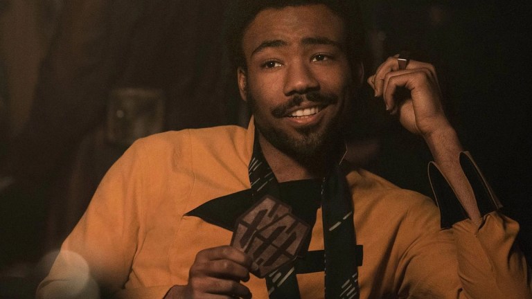 Donald Glover as Lando Calrissian in Solo: A Star Wars Story