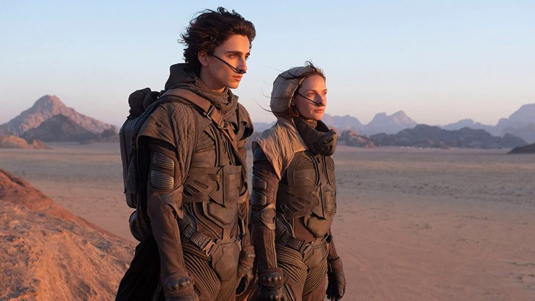 Timothée Chalamet and Rebecca Ferguson in Dune