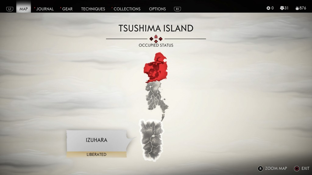 Ghost Of Tsushima Map Size How Big Is The Ps4 Game Den Of Geek